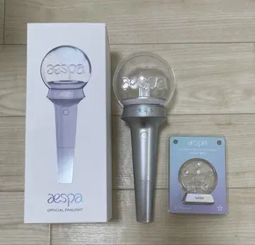 aespa 공식 응원봉 커스텀 엠블럼 winter ver. 포함