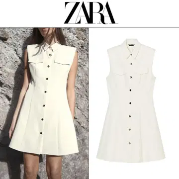 ZARA 크레이프 미니 원피스