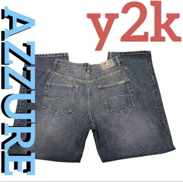 y2k archive 'AZZURE 아즈' 배기 데님 00's