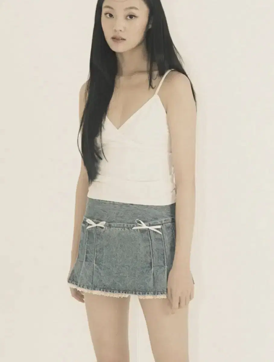 쓰리타임즈 베이직 캐미솔 블랙 M
