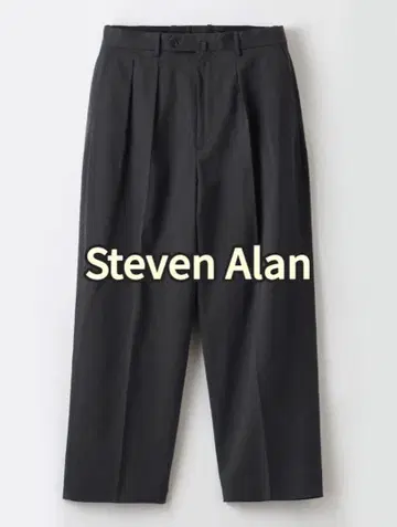 Steven Alan 블랙 플리츠 슬랙스