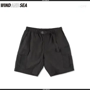 윈드앤씨 SEA CARGO SHORT BLACK L