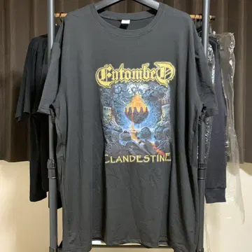 ENTOMBED 엔툼드 CLANDESTINE 티셔츠 메탈