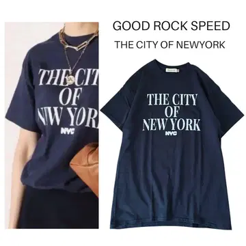 GOOD ROCK SPEED THE CITY OF NEWYORK 로고 T