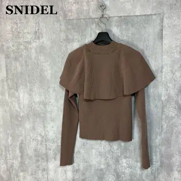 SNIDEL Sustaina 2way 케이프 니트 풀오버