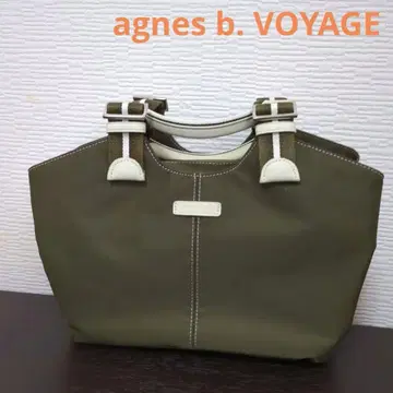 agnes b. VOYAGE 올리브 그린 핸드백