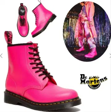 Dr. Martens 핑크 하이컷 부츠