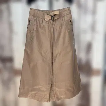 BOGNER (보그너) 가죽 타이트 스커트 베이지