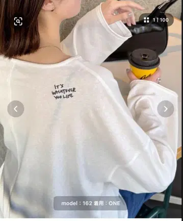 시어 슬라브 원포인트 자수 오버 티셔츠