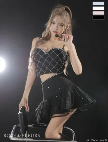 Bijou 트위드 세트 드레스 로브 드 플뢰르