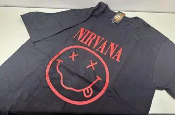 락 티셔츠 NIRVANA 스마일 페이스 티셔츠 M 사이즈