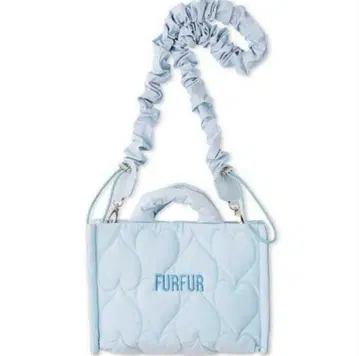 FURFUR 라이트 블루 퀼팅 토트백
