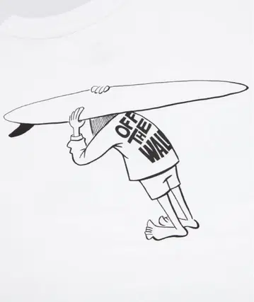 [시착만 한 상품] VANS 하나이 유스케 T셔츠 화이트 M사이즈