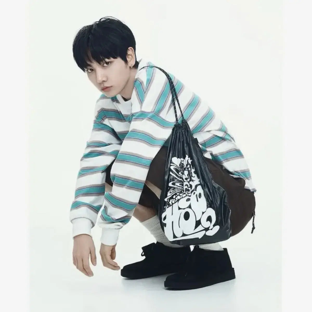 ★BOYNEXTDOOR★【Sand Sound】★Graphic Gym Sac.k★関税込★ boynextdoor_gym_sack_grey_cont