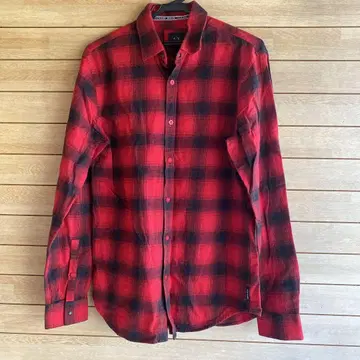 S625.15 Armani Exchange 체크 무늬 셔츠 레귤러