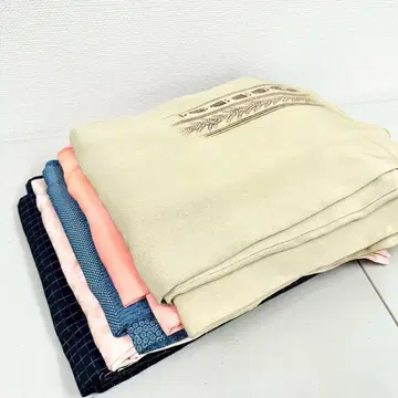 코몬 기모노 순수 실크 5벌 묶음 판매 리메이크 재료 S-1253