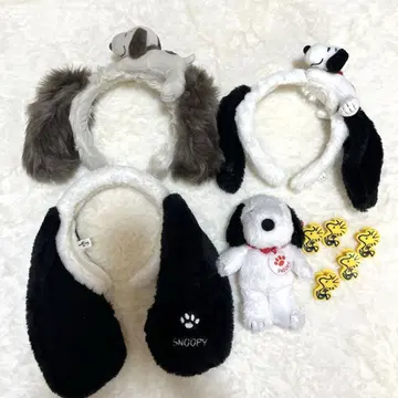 스누피 머리띠 키링 클립