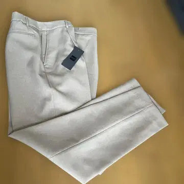 PLST 새상품 베이지 여성용 프리미엄 옥스 테이퍼드 팬츠 XL