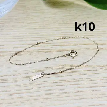 agete k10 심플한 디자인 체인 팔찌 골드