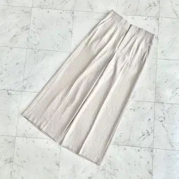 새상품급 유나이티드 애로우즈 와이드 팬츠 베이지 여성용 40