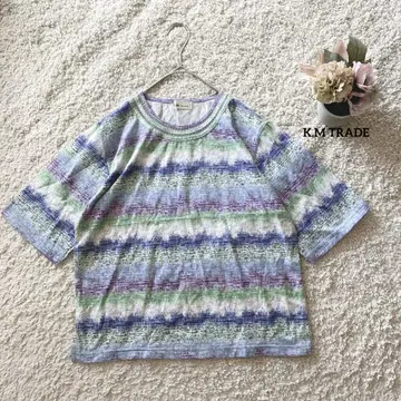 반팔 티셔츠 M-L 면100 일본제 택 포함 새상품 K.MT RADE
