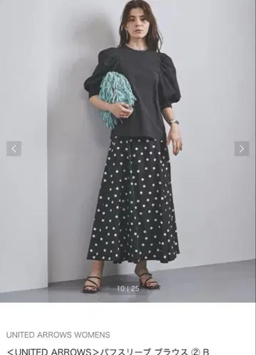 UNITED ARROWS 퍼프 슬리브 블라우스