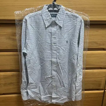 Ralph Lauren 남성용 체크 무늬 긴팔 셔츠 S