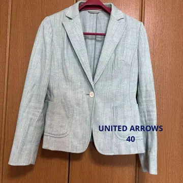 UNITED ARROWS 라이트 터콰이즈 스카이블루 자켓 40
