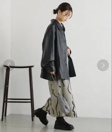 카스타네 가죽 자켓