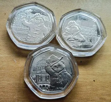 영국 영국 코인 3종류 세트 곰돌이 패딩턴 디자인