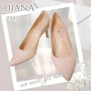 새상품급 DIANA 하이힐 펌프스 23 1/2 베이지