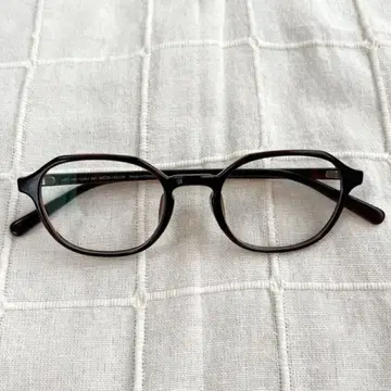 [미사용 새상품 도수 없음] JINS 안경 브라운