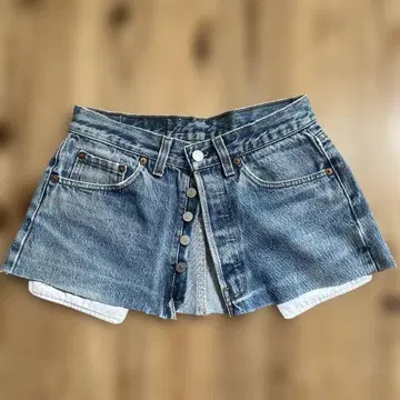 Levi's 501 리메이크 데님 랩스커트