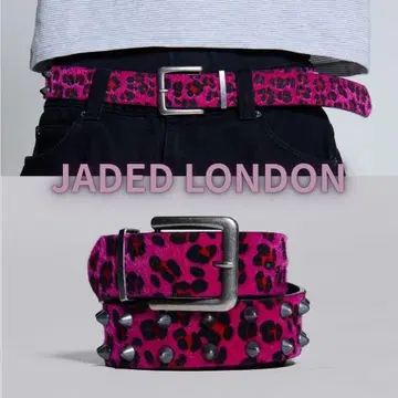 JADED LONDON 유니섹스 벨트 레오파드 무늬