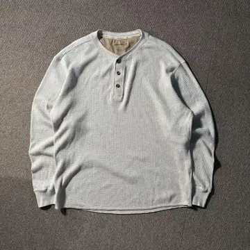eddie bauer 헨리넥 긴팔 써멀 L 아이보리 베이지