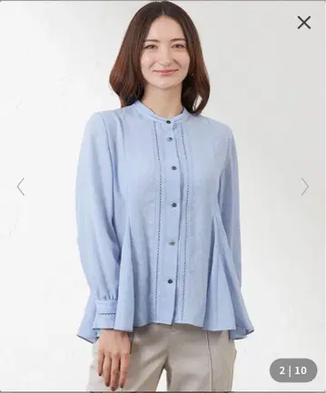 AMACA 삼양상회 아티산 플레어 블라우스