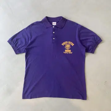 WHITE RIVER TIGERS 피케 셔츠 90s USA제 칼리지
