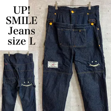 UP! SMILE 업 스마일 데님 팬츠 네이비 L 남성용 캐주얼