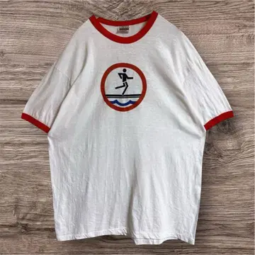 80s 헤인즈 USA제 빈티지 링거 T 화이트 XL 흰색 4317