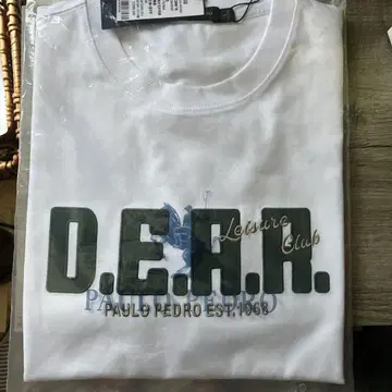 D.E.A.R. 화이트 티셔츠 L 사이즈