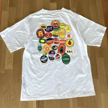 HUF 반팔 티셔츠 FRUITSTAND TEE 티셔츠 백 프린트