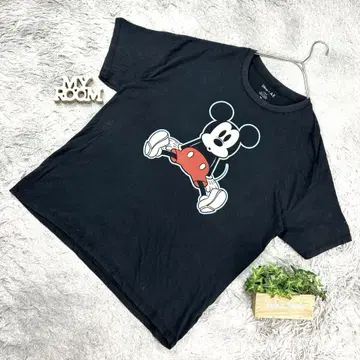 Disney x AE 콜라보 미키마우스 티셔츠 (L 사이즈) 블랙