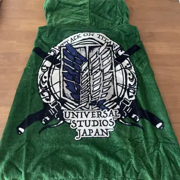 진격의 거인 USJ 후드 부착 타월 접촉 냉감 원단