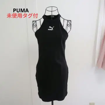 PUMA 블랙 슬리브리스 미니 원피스