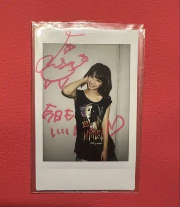 [ 초레어 ] LiSA 폴라로이드 친필 사인