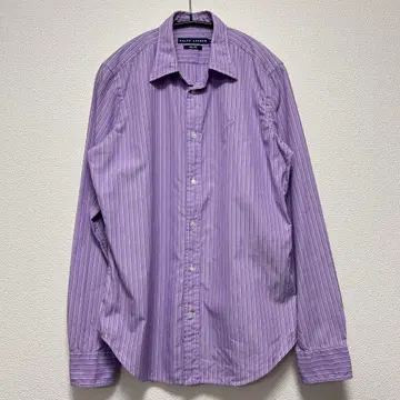 RALPH LAUREN 스트라이프 셔츠 퍼플 10 175/100A