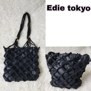 (컨디션 최상) Edie tokyo 블랙 가죽 백 에디 도쿄