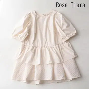 Rose Tiara 로즈 티아라 퀼트 절개 티어드 블라우스 42