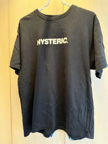 HYSTERIC GLAMOR 블랙 로고 베어 티셔츠 L 사이즈