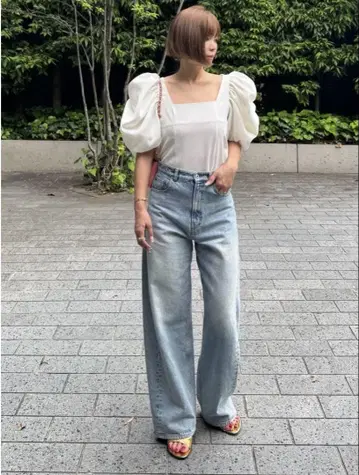 cygne 소매 벌룬 블라우스